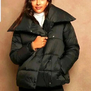 Banana Republic Oversized Funnel-Neck Puffer Coat